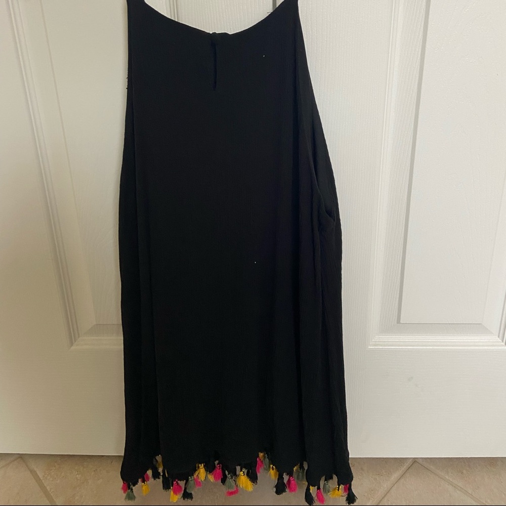 Spaghetti strap black top